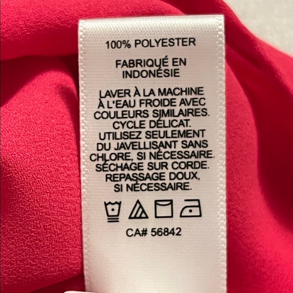 Express The Portofino Shirt bright pink button down shirt long sleeve Sz XS - Picture 9 of 9